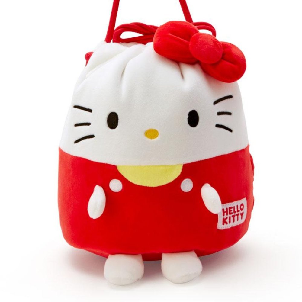 Sanrio Hello Kitty Plush Drawstring Pochette Bag